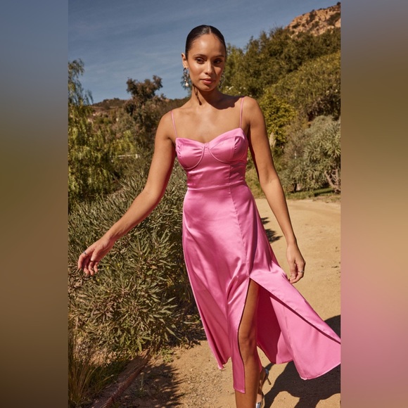 ASTR the Label Bustier Satin Dress - Picture 6 of 10